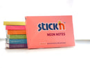 ValueX Stickn Notes 76x127mm 100 Sheets Neon Colours (Pack 12) 21334 - UK BUSINESS SUPPLIES