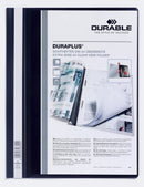 Durable Duraplus Report Folder Extra Wide A4 Black (Pack 25) 257901 - UK BUSINESS SUPPLIES