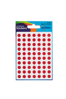 Avery Coloured Label Round 8mm Diameter Red (Pack 10 x 560 Labels) 32-301 - UK BUSINESS SUPPLIES