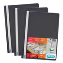 Elba Report File Clear Front Plastic Black (Pack 50) 400055033 - UK BUSINESS SUPPLIES