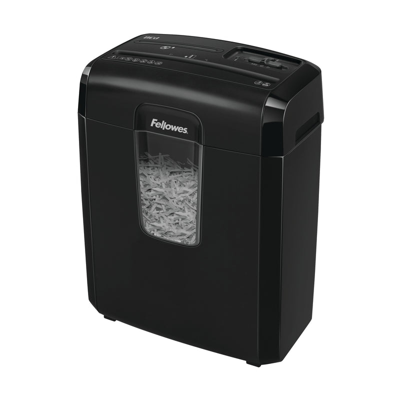 Fellowes Powershred 8Cd Cross Cut Shredder 14 Litre 8 Sheet Black 4692201 - UK BUSINESS SUPPLIES