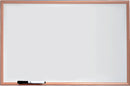 Nobo Basic Non Magnetic Melamine Whiteboard Pine Frame 900x600mm 1905200 - UK BUSINESS SUPPLIES