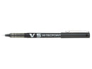 Pilot V5 Hi-Tecpoint Liquid Ink Rollerball Pen 0.5mm Tip 0.3mm Line Black (Pack 12) - 100101201 - UK BUSINESS SUPPLIES