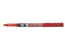 Pilot V5 Hi-Tecpoint Liquid Ink Rollerball Pen 0.5mm Tip 0.3mm Line Red (Pack 12) - 100101202 - UK BUSINESS SUPPLIES