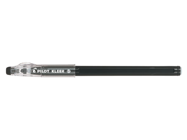 Pilot Kleer Erasable Ballpoint Pen 0.7mm Tip 0.35mm Line Black (Pack 12) - 4902505523656 - UK BUSINESS SUPPLIES