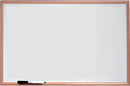 Nobo Basic Non Magnetic Melamine Whiteboard Pine Frame 600x400mm 1905199 - UK BUSINESS SUPPLIES