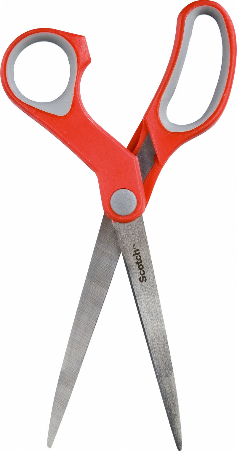 Scotch Comfort Scissors 180mm Red/Grey 1427 - 7000033998 - UK BUSINESS SUPPLIES