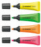 STABILO NEON Highlighter Chisel Tip 2-5mm Line Assorted Colours (Wallet 4) - 72/4-1 - UK BUSINESS SUPPLIES