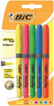 Bic Grip Highlighter Pen Chisel Tip 1.6-3.3mm Line Assorted Colours (Pack 5) - 824758 - UK BUSINESS SUPPLIES