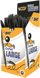 Bic Cristal Ballpoint Pen 1.6mm Tip 0.42mm Line Black (Pack 50) - 880648 - UK BUSINESS SUPPLIES