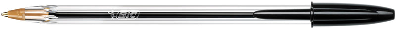 Bic Cristal Ballpoint Pen 1.0mm Tip 0.32mm Line Black (Pack 50) - 8373632 - UK BUSINESS SUPPLIES