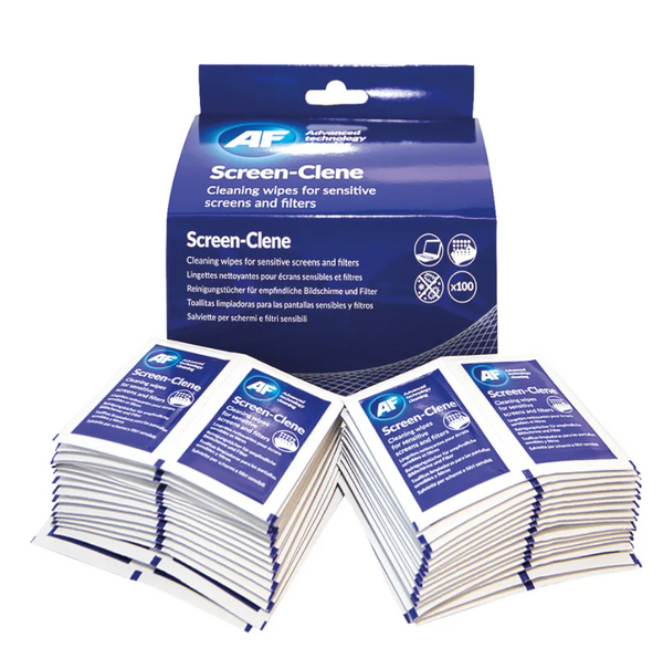 AF Screen-Clene Anti-Static Wipes Pack 100's - UK BUSINESS SUPPLIES