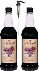 Sweetbird Passionfruit Lemon Iced Tea Syrup 2 x 1litre & Pump - UK BUSINESS SUPPLIES