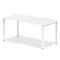 Evolve Plus 1600mm Single Starter Desk White Top White Frame BE106 - UK BUSINESS SUPPLIES