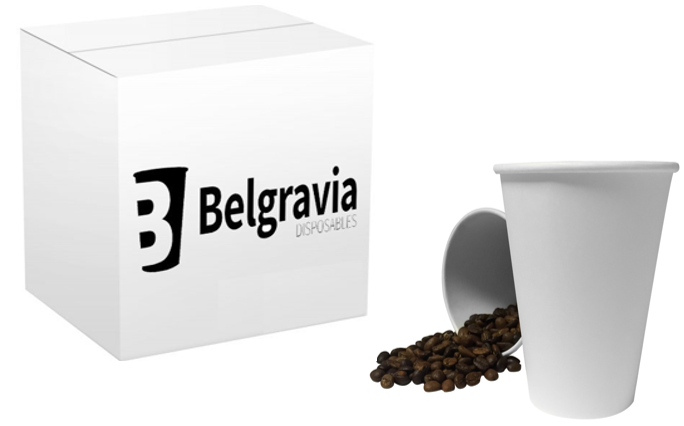 Belgravia 12oz White Paper Cups 1000s - UK BUSINESS SUPPLIES