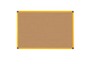 Bi-Office Ultrabrite Cork Noticeboard Yellow Aluminium Frame 600x900mm - CA0311721 - UK BUSINESS SUPPLIES