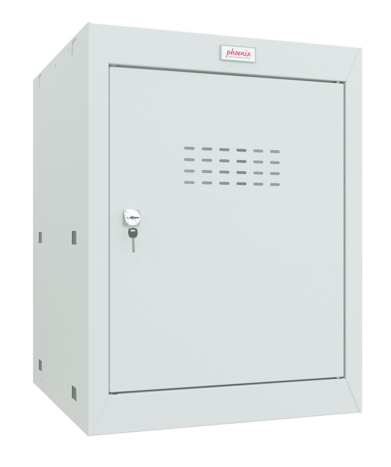 Phoenix CL Series Size 2 Cube Locker in Light Grey with Key Lock CL0544GGK - UK BUSINESS SUPPLIES