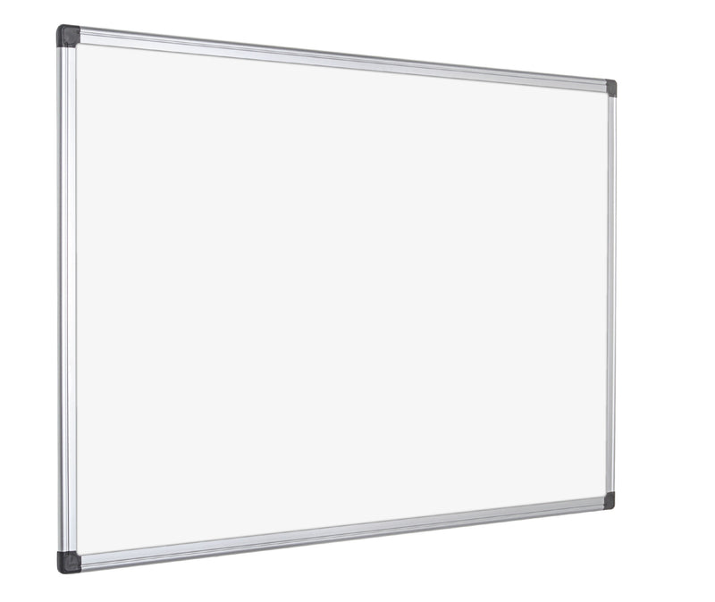 Bi-Office Maya Magnetic Enamel Whiteboard Aluminium Frame 2400x1200mm - CR1501170 - UK BUSINESS SUPPLIES