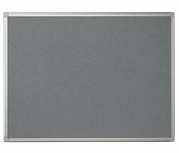 Bi-Office Maya Grey Felt Noticeboard Aluminium Frame 600x450mm - FA0242170 - UK BUSINESS SUPPLIES