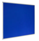 Bi-Office Earth-It Blue Felt Noticeboard Aluminium Frame 1200x900mm - FA0543790 - UK BUSINESS SUPPLIES