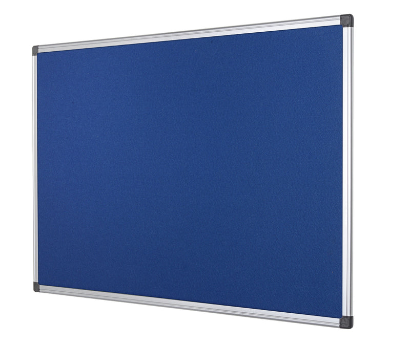 Bi-Office Maya Blue Felt Noticeboard Aluminium Frame 1200x1200mm - FA3843170 - UK BUSINESS SUPPLIES