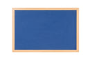 Bi-Office Earth-It Blue Felt Noticeboard Oak Wood Frame 600x900mm - FB0743233 - UK BUSINESS SUPPLIES