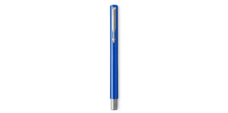 Parker Vector Fountain Pen Blue/Stainless Steel Barrel Blue Ink - S0881011 - UK BUSINESS SUPPLIES