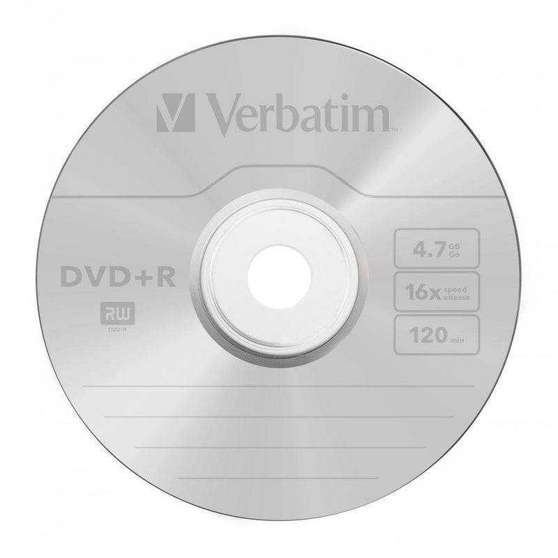 Verbatim DVD Plus R Non Printable Spindle of 50 - 43550 - UK BUSINESS SUPPLIES