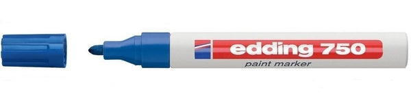 edding 750 Paint Marker Bullet Tip 2-4mm Line Blue (Pack 10) - 4-750003 - UK BUSINESS SUPPLIES