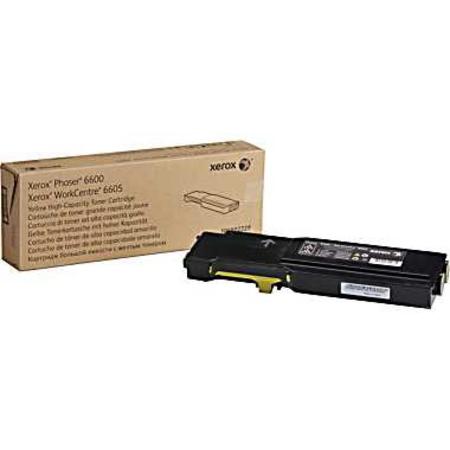 Xerox Yellow High Capacity Toner Cartridge 6k pages for 6600 WC6605 - 106R02231 - UK BUSINESS SUPPLIES