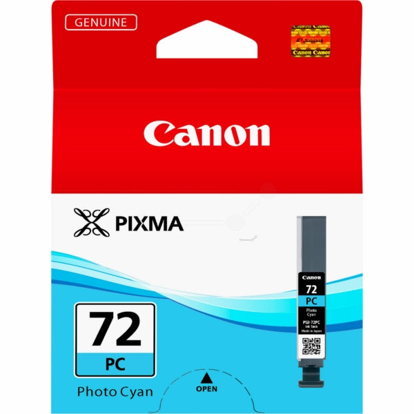 Canon PGI72PC Photo Cyan Standard Capacity Ink Cartridge Ink 14ml - 6407B001 - UK BUSINESS SUPPLIES