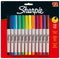 Sharpie Permanent Marker Ultra Fine Tip 0.5mm Line Assorted Colours (Pack 12) - 2065408 - UK BUSINESS SUPPLIES