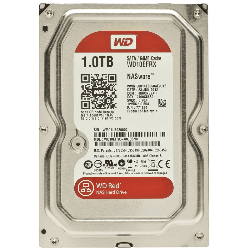 WD 1TB Red 64Mb 3.5 Inch Desktop Sata HDD - UK BUSINESS SUPPLIES