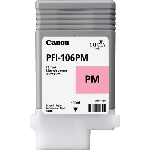 Canon PFI106PM Photo Magenta Standard Capacity Ink Cartridge 130ml - 6626B001 - UK BUSINESS SUPPLIES