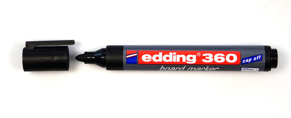 edding 360 Whiteboard Marker Bullet Tip 1.5-3mm Line Black (Pack 10) - 4-360001 - UK BUSINESS SUPPLIES