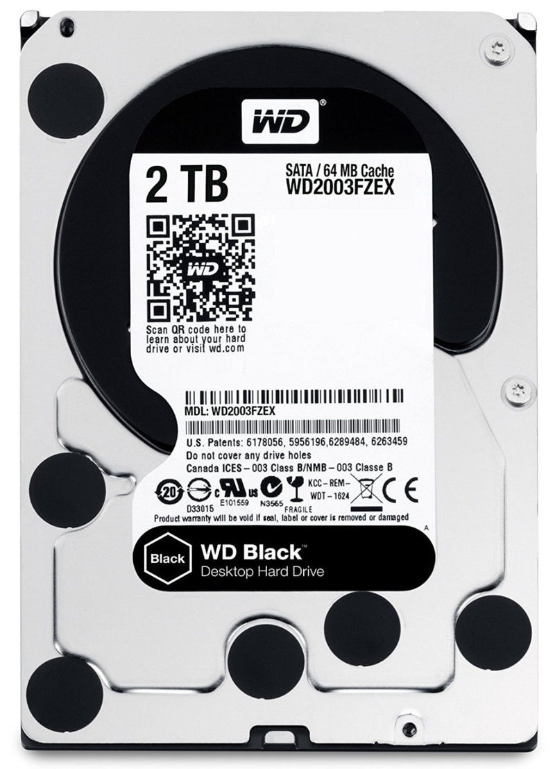 Western Digital Black 2TB SATA 6Gbs 7200 RPM 64MB Cache 3.5 Inch Internal Hard Disk Drive - UK BUSINESS SUPPLIES