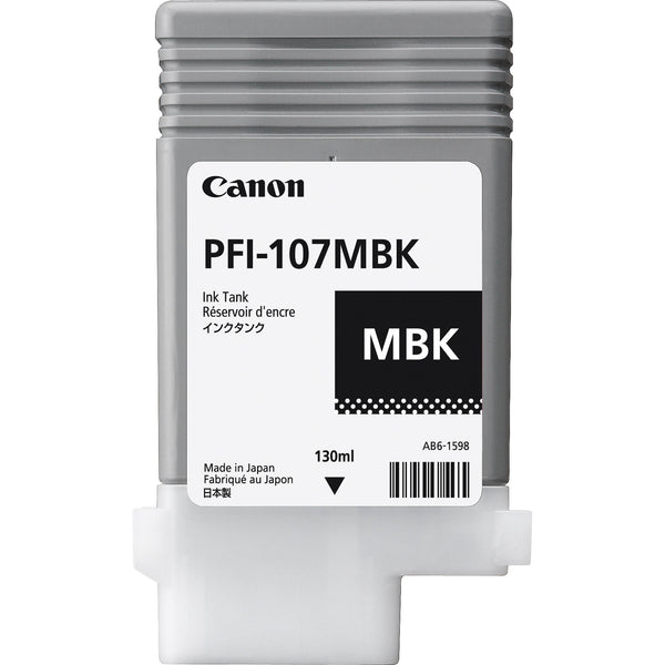 Canon PFI107MBK Matte Black Standard Capacity Ink Cartridge 130ml - 6704B001 - UK BUSINESS SUPPLIES