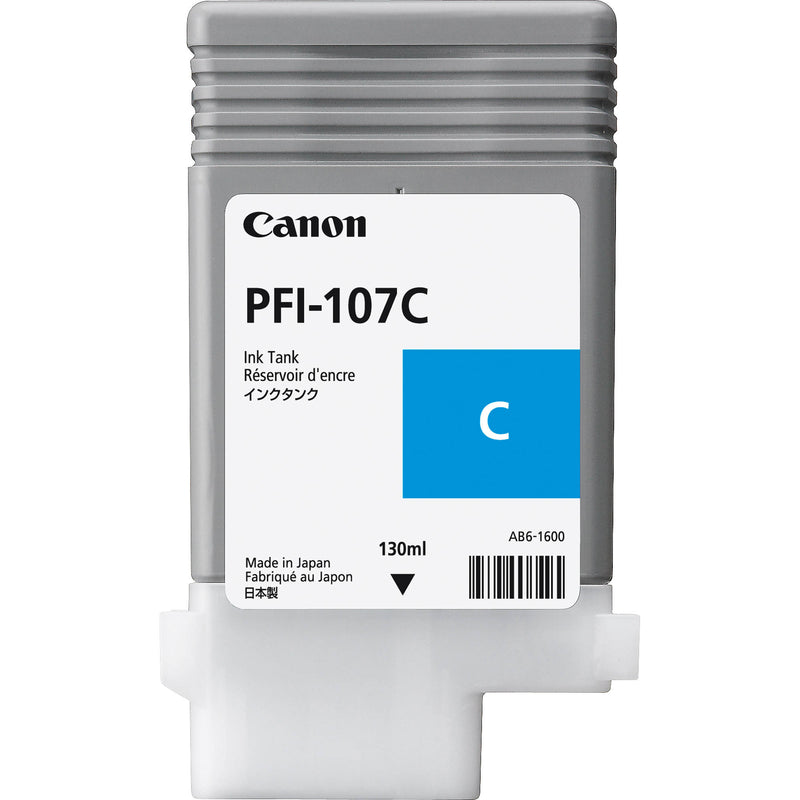 Canon PFI107C Cyan Standard Capacity Ink Cartridge 130ml - 6706B001 - UK BUSINESS SUPPLIES