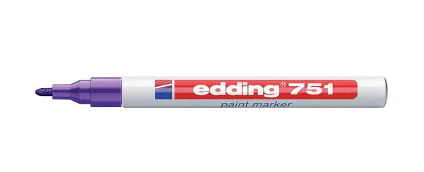 edding 751 Paint Marker Bullet Tip 1-2mm Line Blue (Pack 10) - 4-751003 - UK BUSINESS SUPPLIES