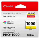 Canon PFI1000Y Yellow Standard Capacity Ink Cartridge 80ml - 0549C001 - UK BUSINESS SUPPLIES