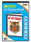 Tiger A2 Presentation Display Book 20 Pocket Black - 300935 - UK BUSINESS SUPPLIES