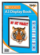 Tiger A3 Presentation Display Book 10 Pocket Black - 301426 - UK BUSINESS SUPPLIES