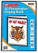 Tiger A3 Presentation Display Book 40 Pocket Black - 301427 - UK BUSINESS SUPPLIES