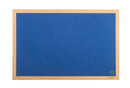 Bi-Office Earth-It Blue Felt Noticeboard Oak Wood Frame 1800x1200mm - FB8543233 - UK BUSINESS SUPPLIES