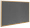 Bi-Office Earth-It Grey Felt Noticeboard Oak Wood Frame 1200x900mm - RFB1442233 - UK BUSINESS SUPPLIES