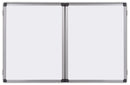 Bi-Office Maya Trio Magnetic Lacquered Steel Whiteboard Aluminium Frame 1200x900mm - TR02020108170 - UK BUSINESS SUPPLIES