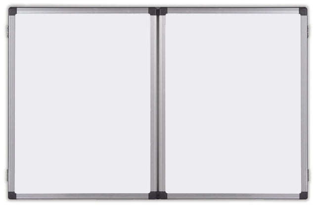 Bi-Office Maya Trio Magnetic Lacquered Steel Whiteboard Aluminium Frame 1200x900mm - TR02020108170 - UK BUSINESS SUPPLIES