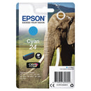 Epson 24 Elephant Cyan Standard Capacity Ink Cartridge 5ml - C13T24224012 - UK BUSINESS SUPPLIES