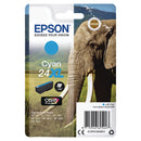 Epson 24XL Elephant Cyan High Yield Ink Cartridge 9ml - C13T24324012 - UK BUSINESS SUPPLIES