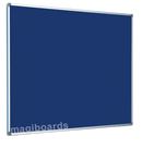 Magiboards Slim Frame Blue Felt Noticeboard Aluminium Frame 1500x1200mm - NF1AB6BLU - UK BUSINESS SUPPLIES